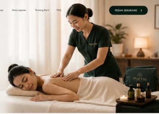 Terapis PijetIn memberikan pijat profesional